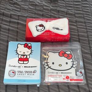 Hello Kitty White Headband and Sheet Mask Set